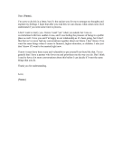 Marriage Proposal Rejection Letter
