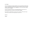 Professor Position Rejection Letter