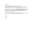 Volunteer Rejection Letter